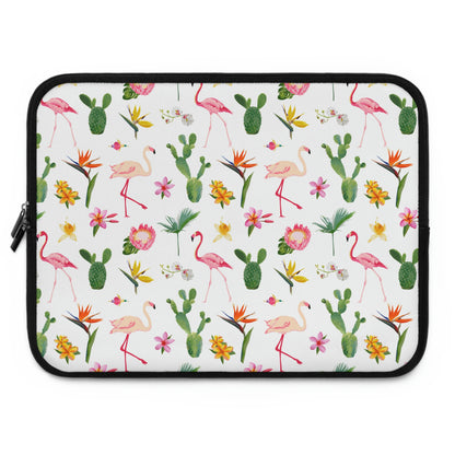 Cactus and Flamingos Laptop Sleeve