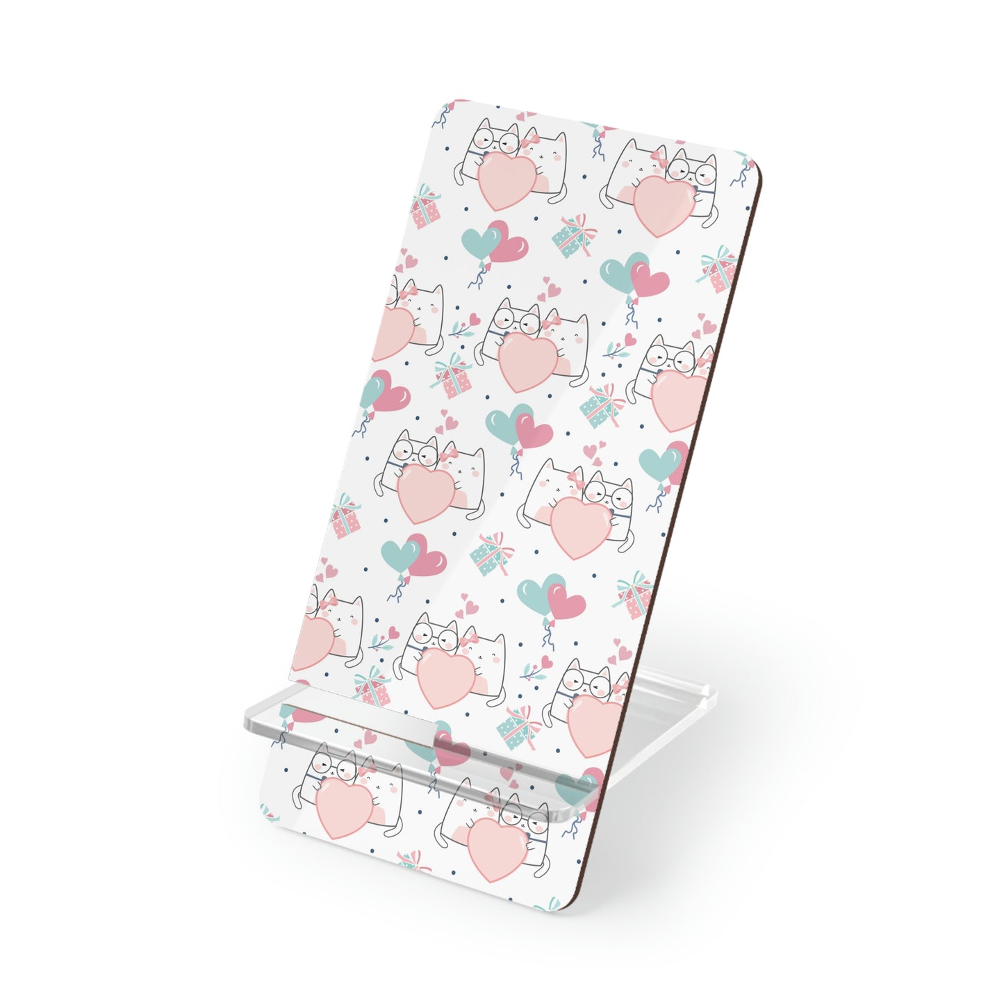 Kawaii Cats in Love Mobile Display Stand for Smartphones
