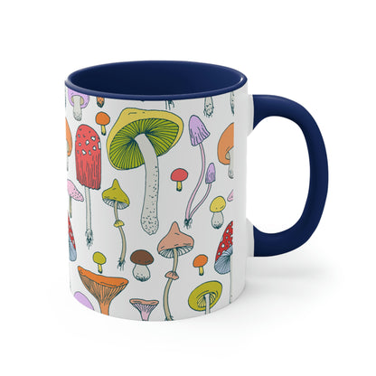 Forest Mushrooms Accent Coffee Mug, 11oz