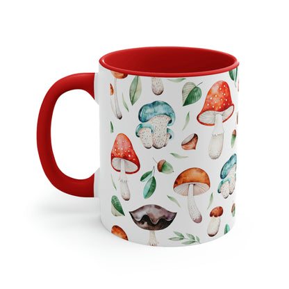 Acorns and Mushrooms Coffee Mug, 11oz