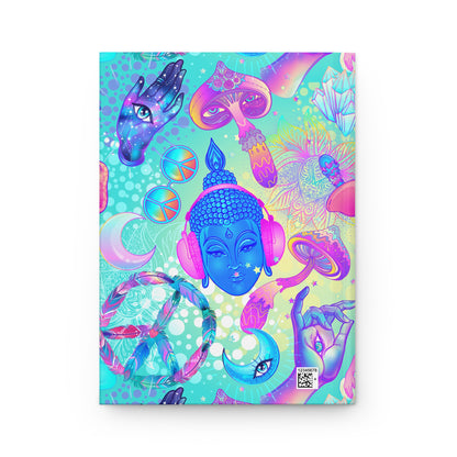 Buddha and Mushrooms Hardcover Journal Matte