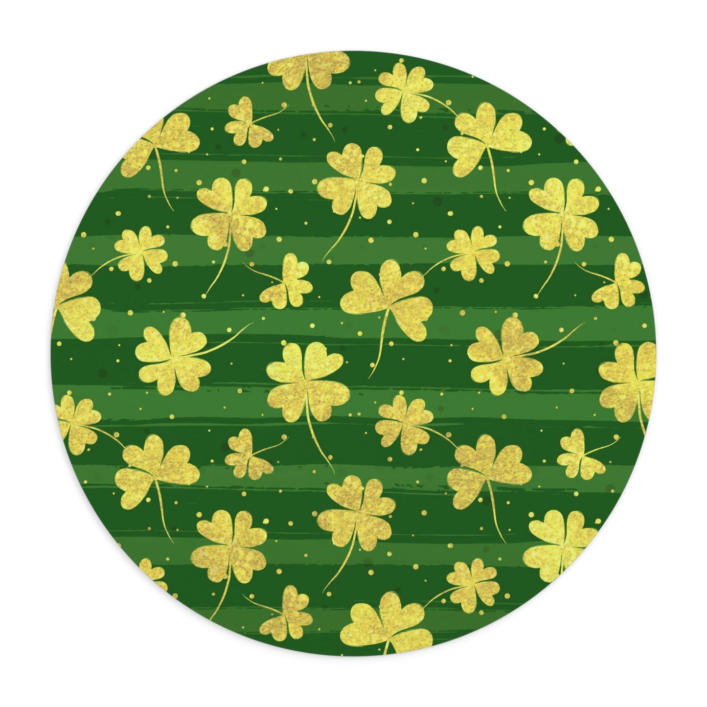 Gold Clovers Mouse Pad