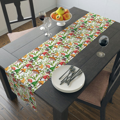 Gnomes and Mushrooms Table Runner (Cotton, Poly)