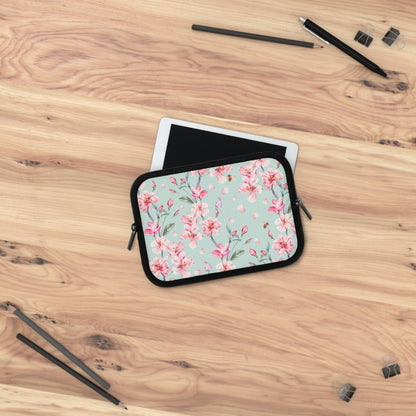 Cherry Blossoms and Honey Bees Laptop Sleeve