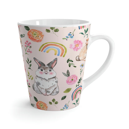 Easter Bunnies and Rainbows Latte Mug