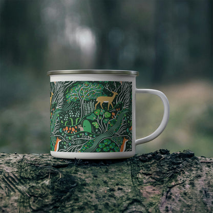 Emerald Forest Enamel Camping Mug