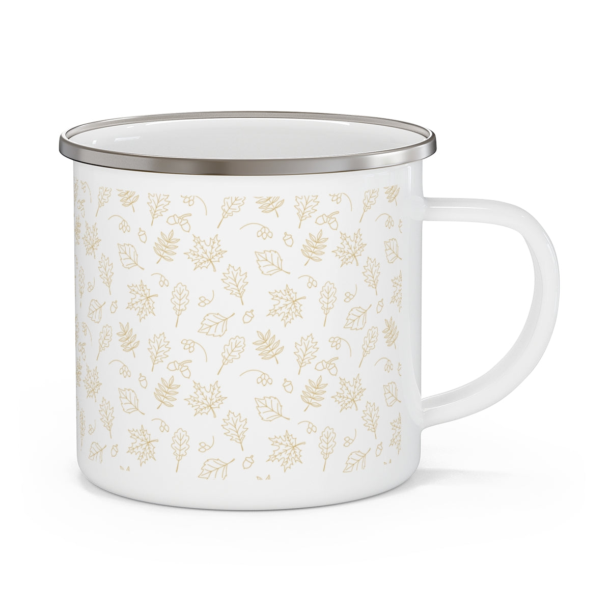 Acorns and Leaves Stainless Steel Camping Mug