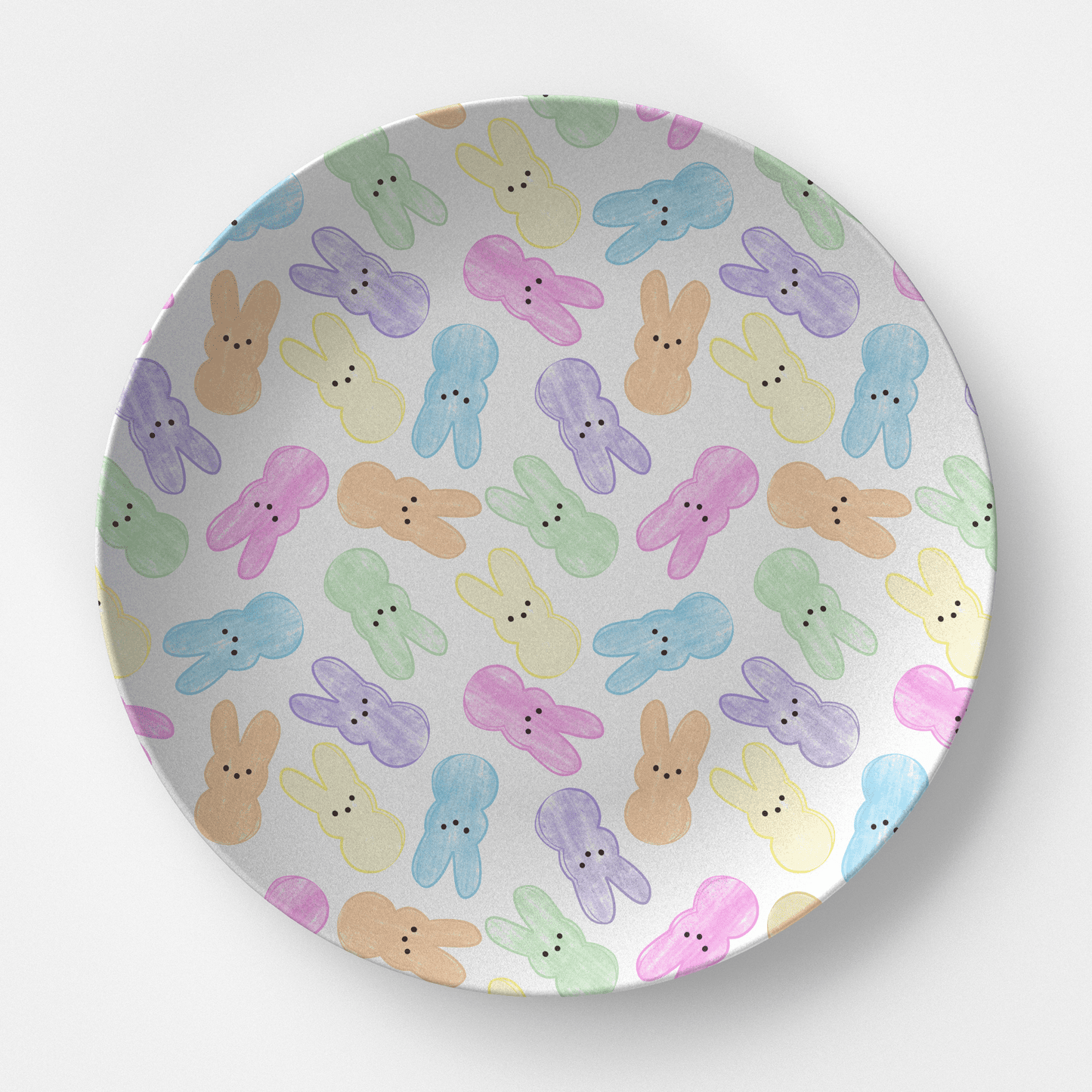 Easter Pastel Peeps Plate