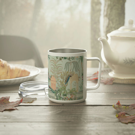 Lovely Peacocks Insulated Coffee Mug, 10oz