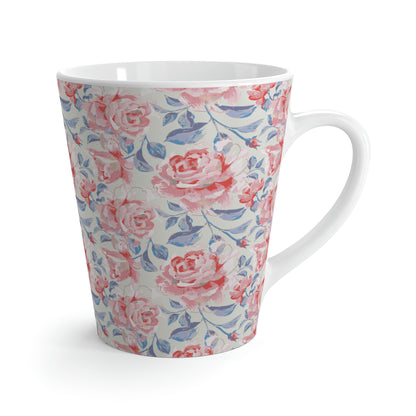 Pink Roses Latte Mug