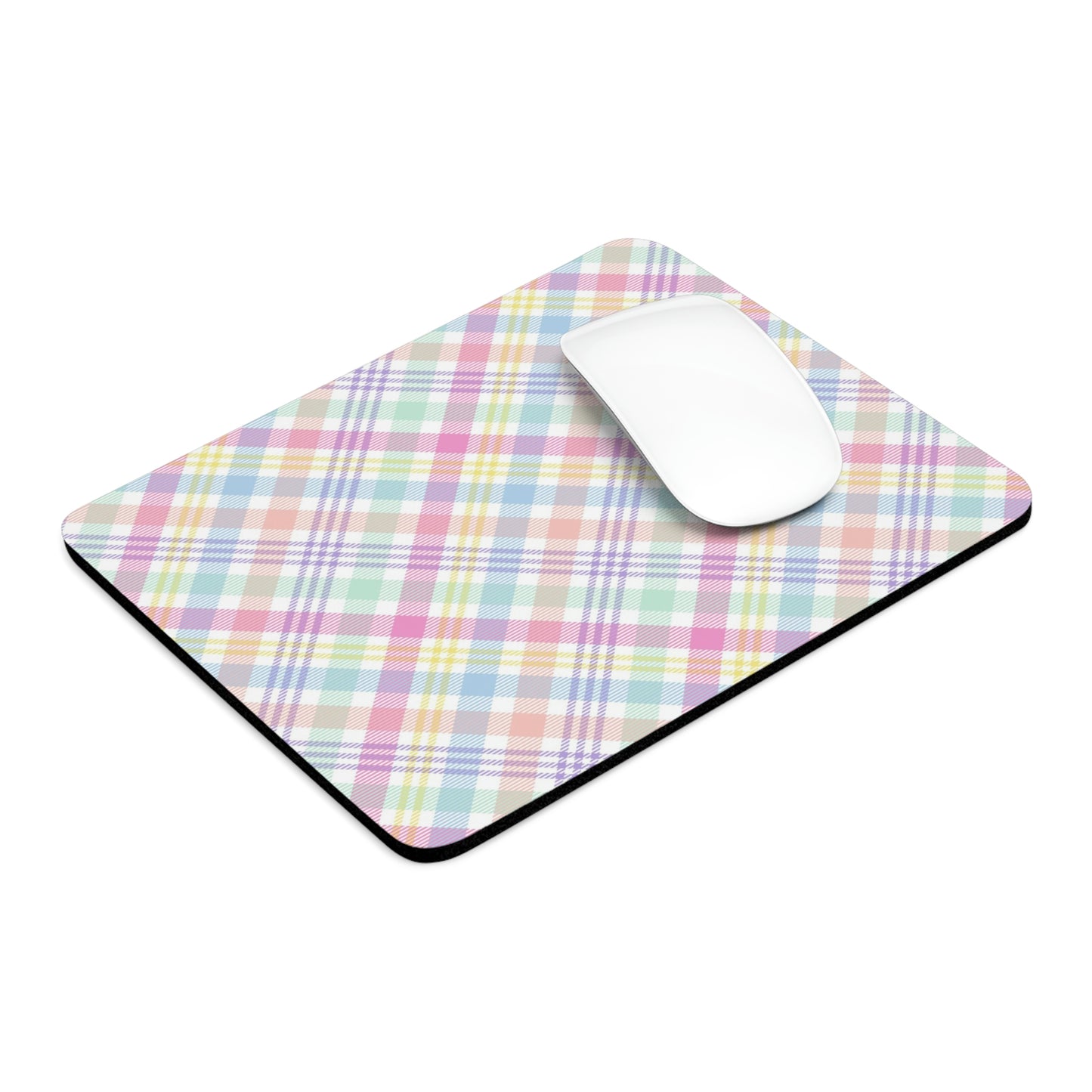 Pastel Plaid Mouse Pad
