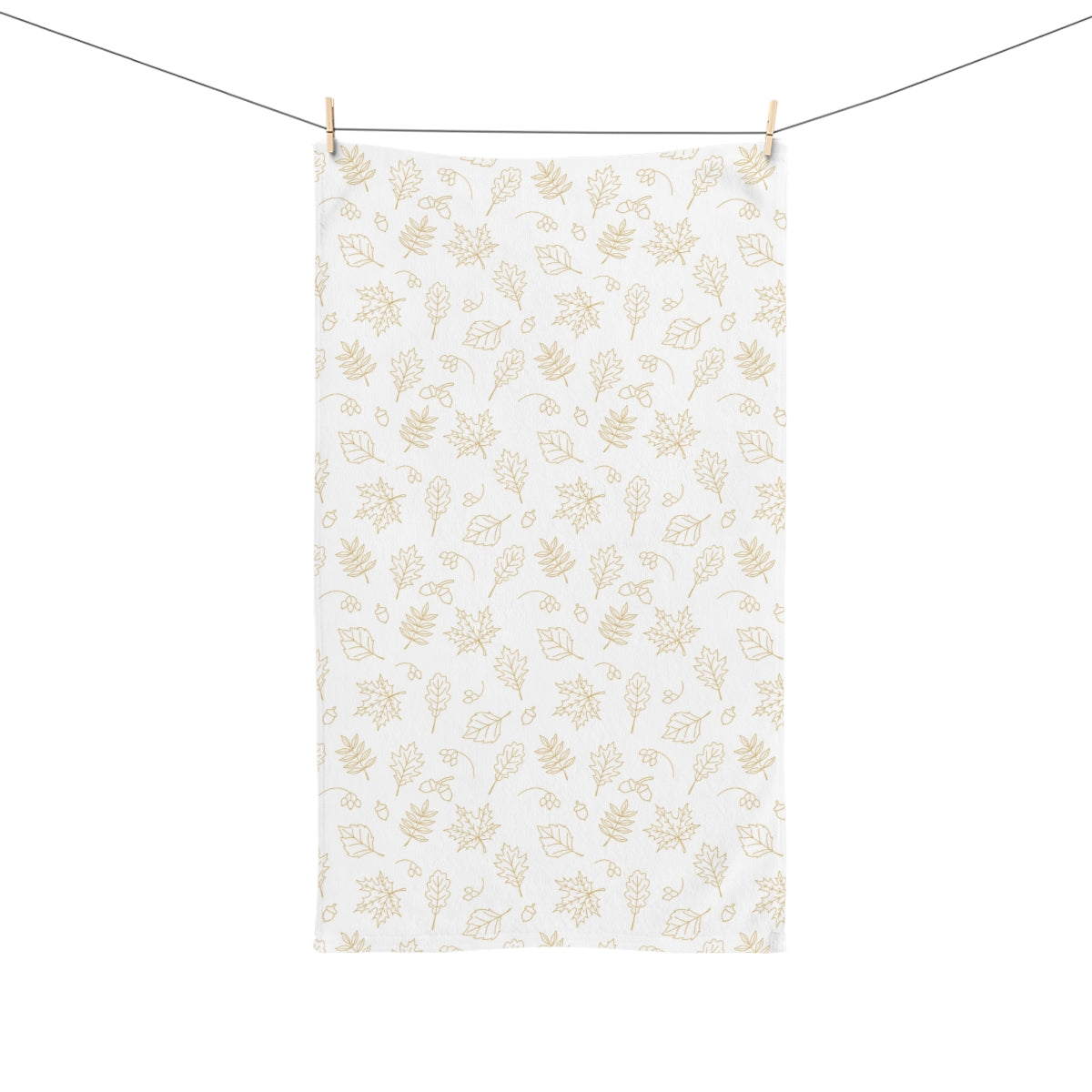 Acorns and Leaves Hand Towel