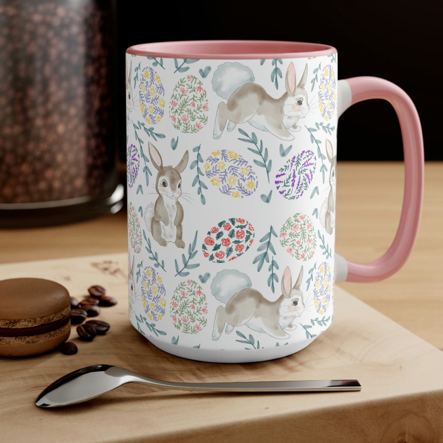 Bunnies and Easter Eggs Coffee Mug