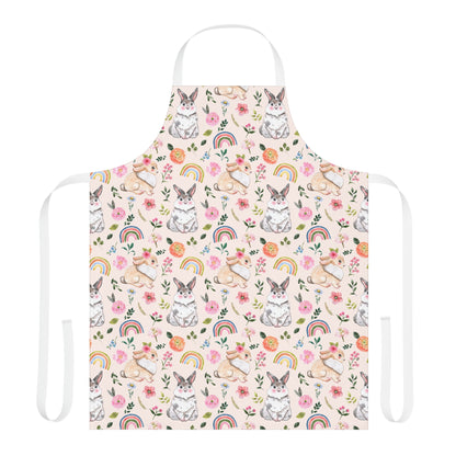 Easter Bunnies and Rainbows Apron