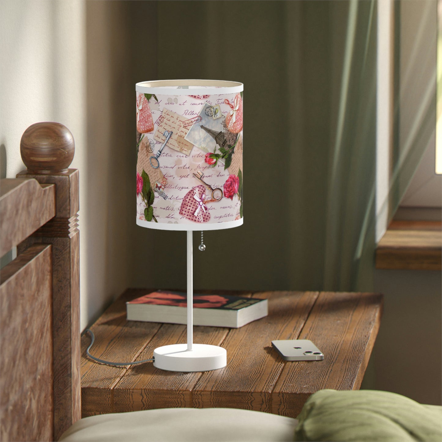 Paris Love Letters Lamp on a Stand, US|CA plug