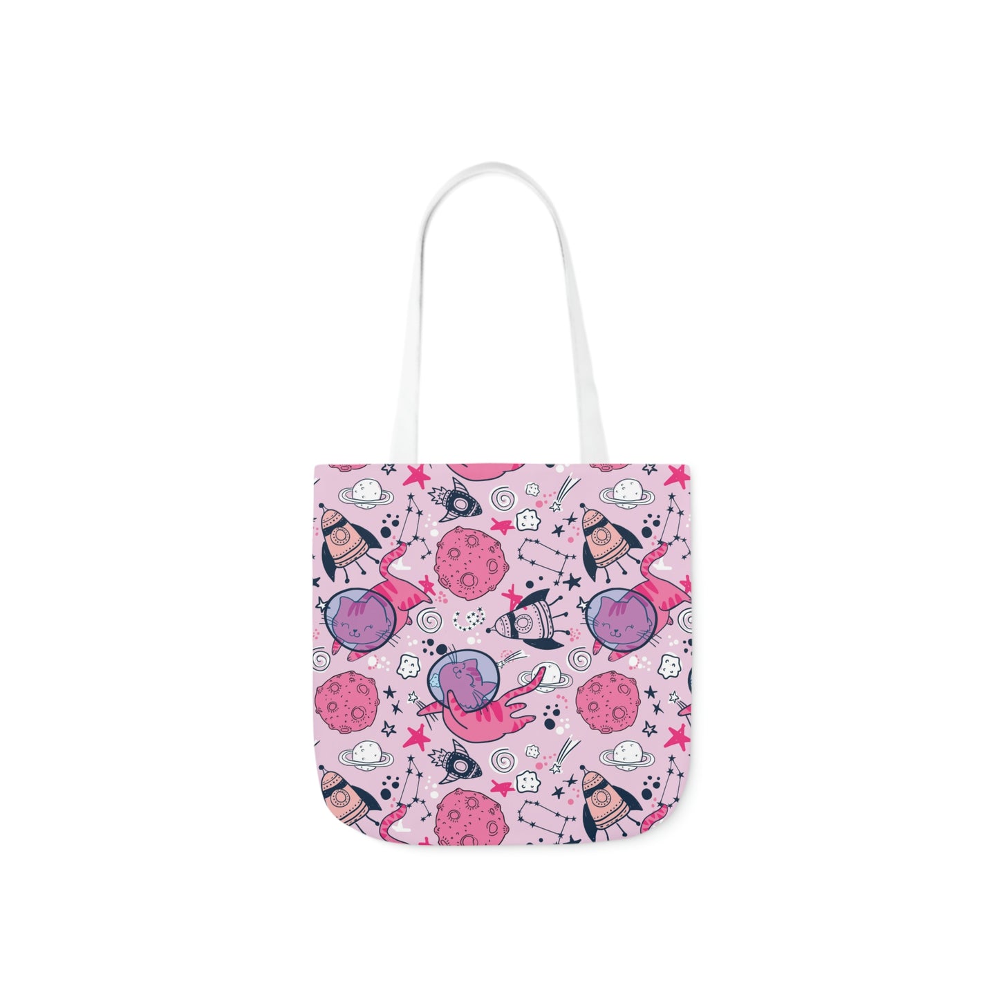 Space Cats Canvas Tote Bag