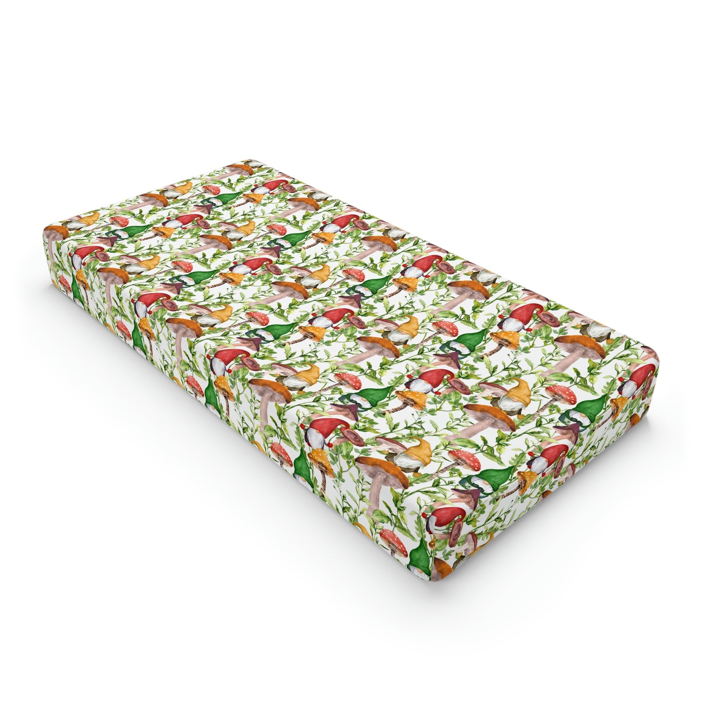 Gnomes and Mushrooms Baby Changing Pad Cover