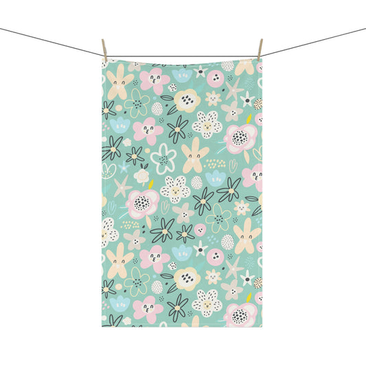 Abstract Flowers Kitchen Towel