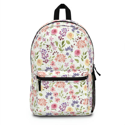 Yellow and Pink Roses Backpack