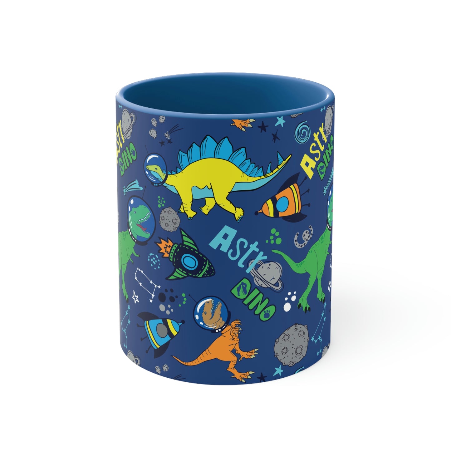 Space Dinosaurs Accent Coffee Mug, 11oz