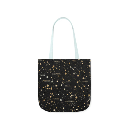 Stars and Zodiac Signs Canvas Tote Bag