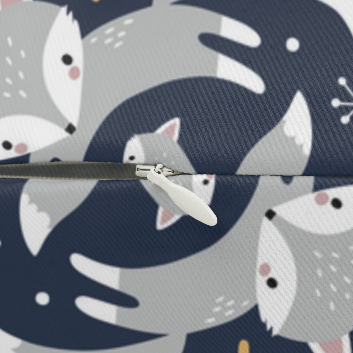 Arctic Foxes Spun Polyester Lumbar Pillow