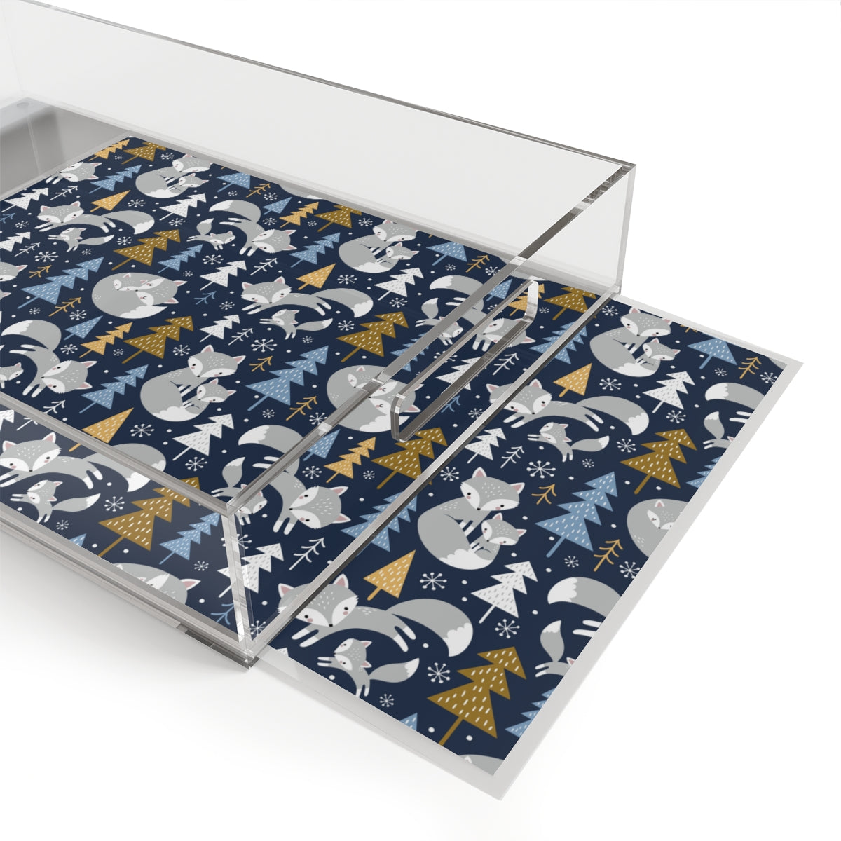 Arctic Foxes Acrylic Serving Tray