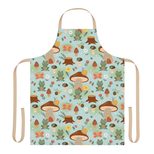 Frogs and Mushrooms Apron