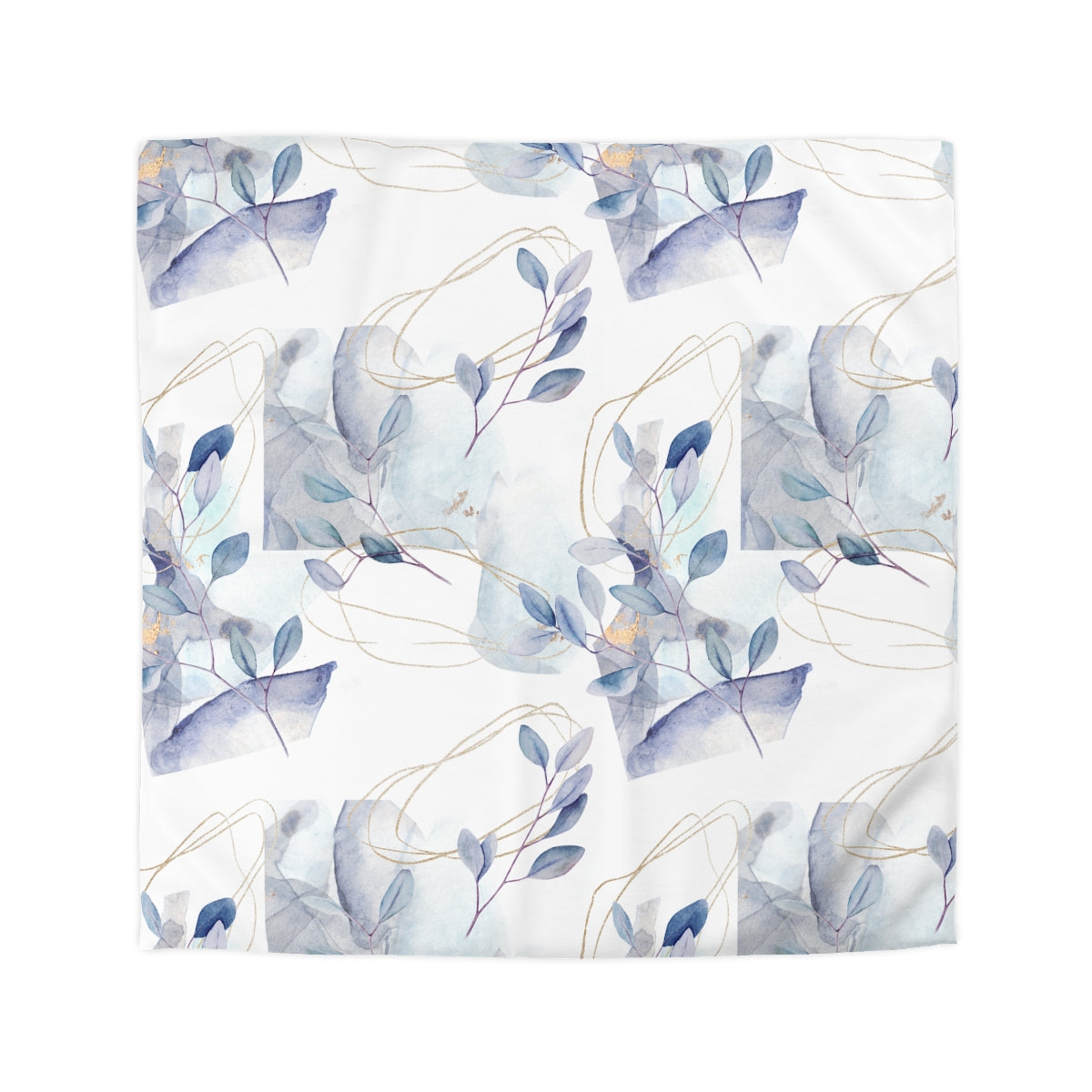 Abstract Floral Branches Microfiber Duvet Cover