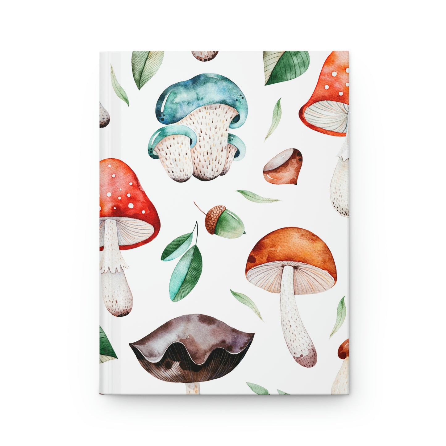 Acorns and Mushrooms Hardcover Journal Matte