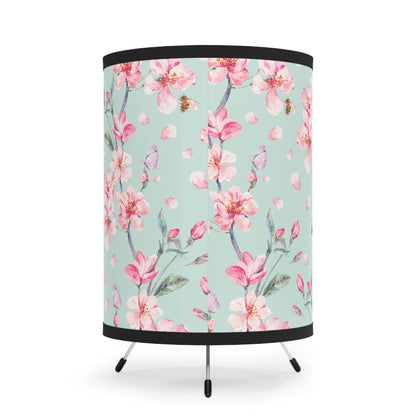 Cherry Blossoms and Honey Bees Tripod Lamp