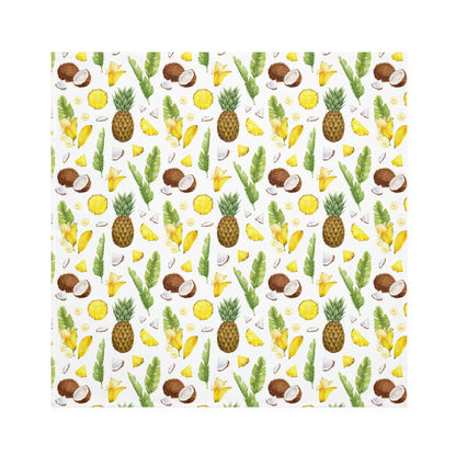 Pineapples and Coconuts Napkins Set of 4