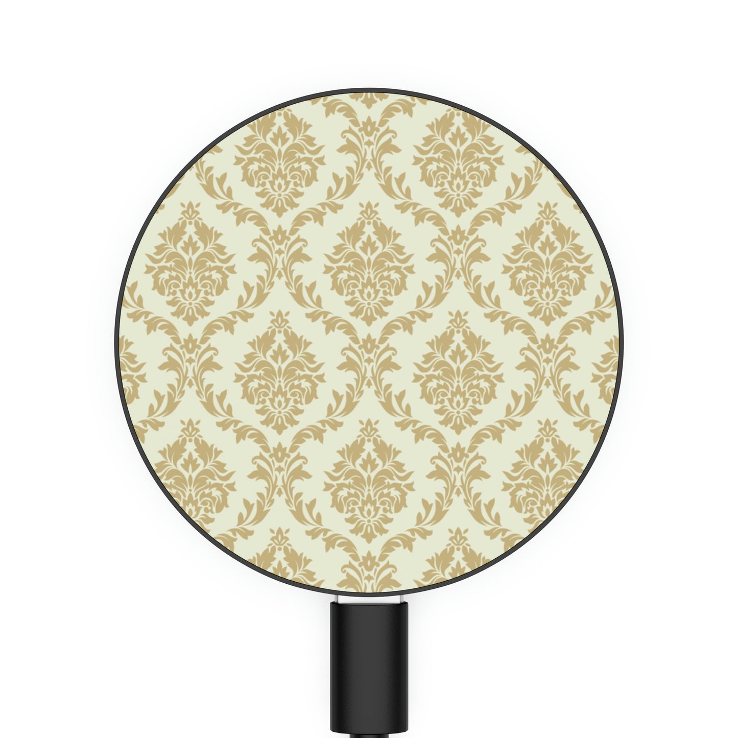 Beige Damask Magnetic Induction Charger