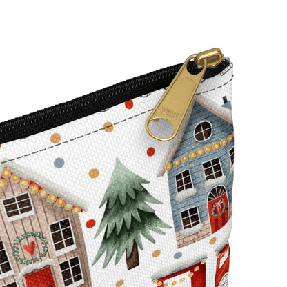 Christmas Trains and Houses Accessory Pouch