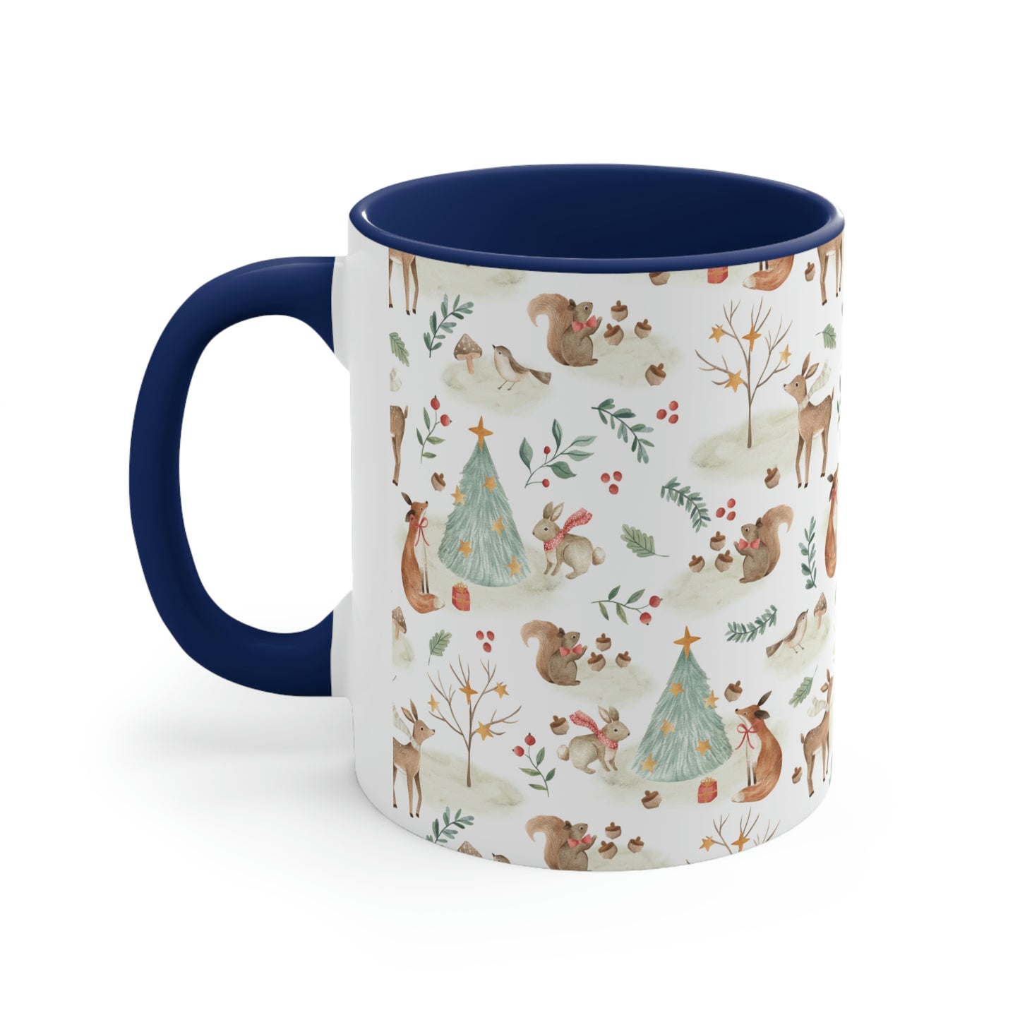 Christmas Woodland Animals Accent Coffee Mug, 11oz