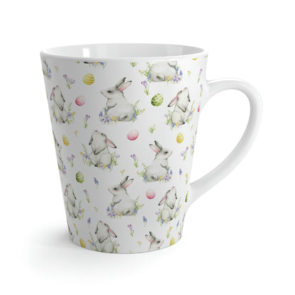 Cottontail Bunnies and Eggs Latte Mug
