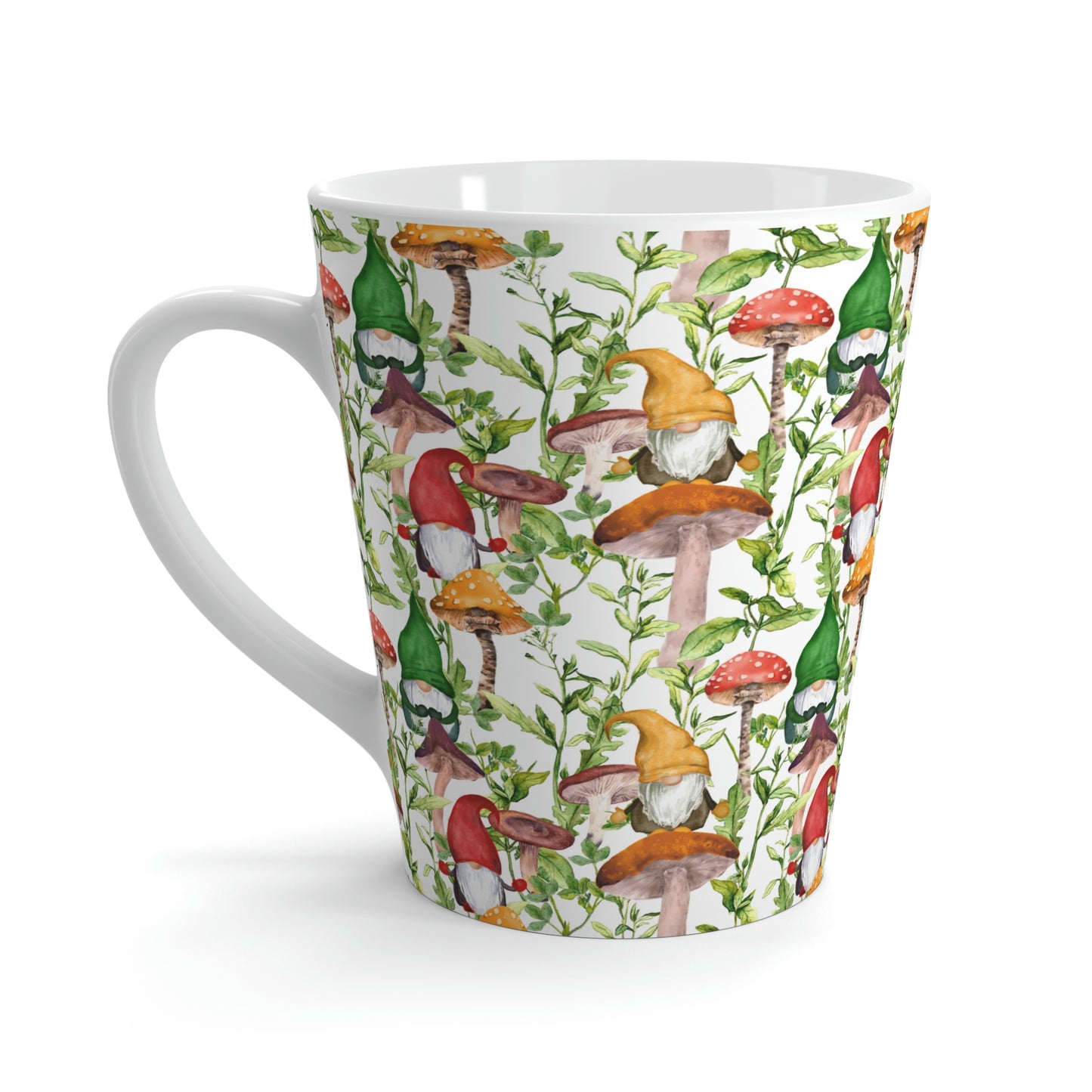 Gnomes and Mushrooms Latte Mug