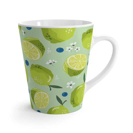 Limes and Blueberries Latte Mug