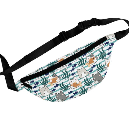Kawaii Cats and Fishes Fanny Pack