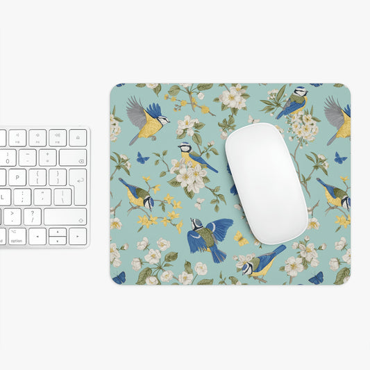 Chinoiserie Birds and Flowers Mouse Pad
