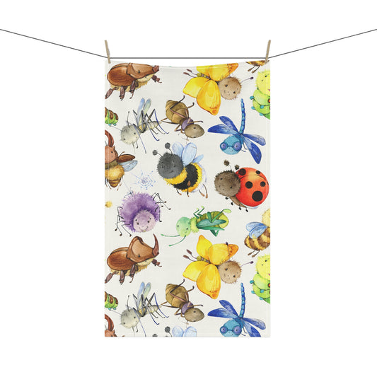 Ladybugs, Bees and Dragonflies Kitchen Towel