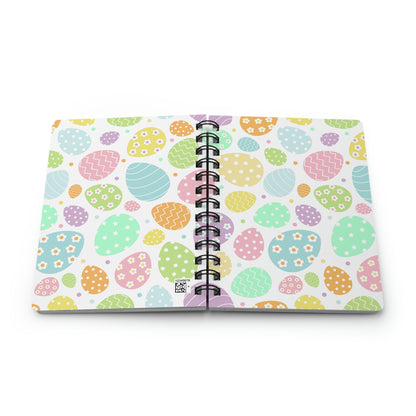 Colorful Easter Eggs Spiral Bound Journal