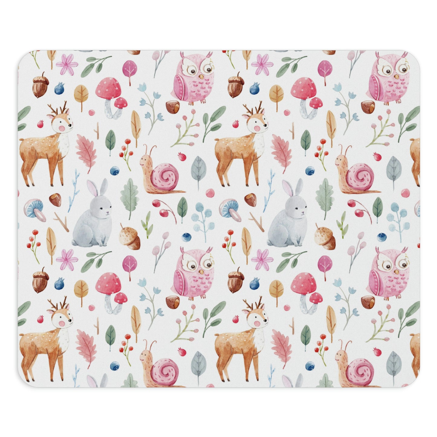 Fairy Forest Animals Mouse Pad