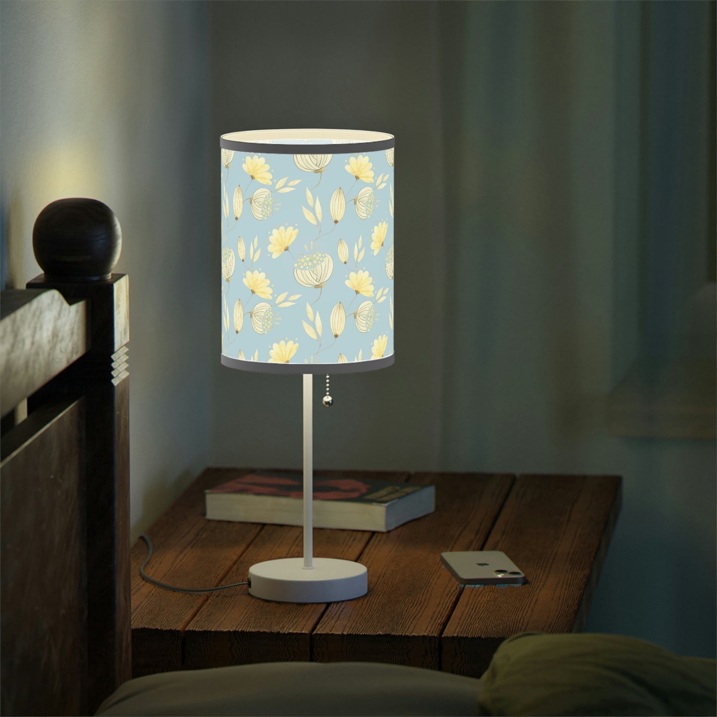 Yellow Flowers Table Lamp