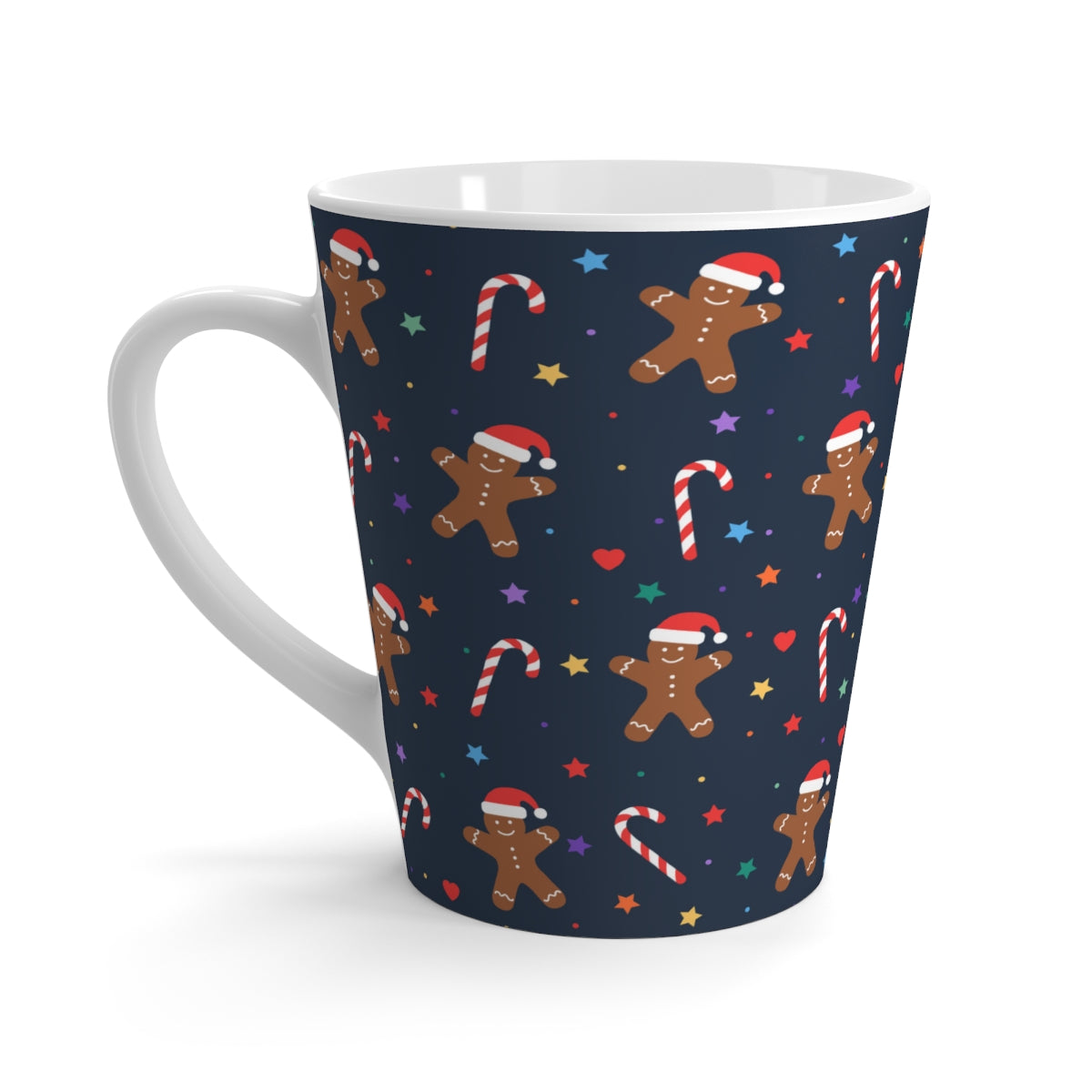 Gingerbread and Candy Canes Latte Mug