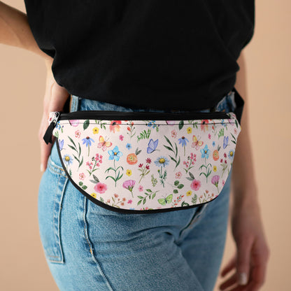 Spring Daisies and Butterflies Fanny Pack