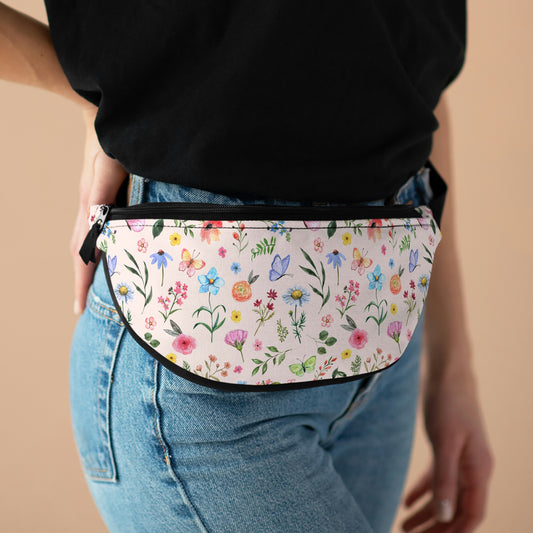 Spring Daisies and Butterflies Fanny Pack