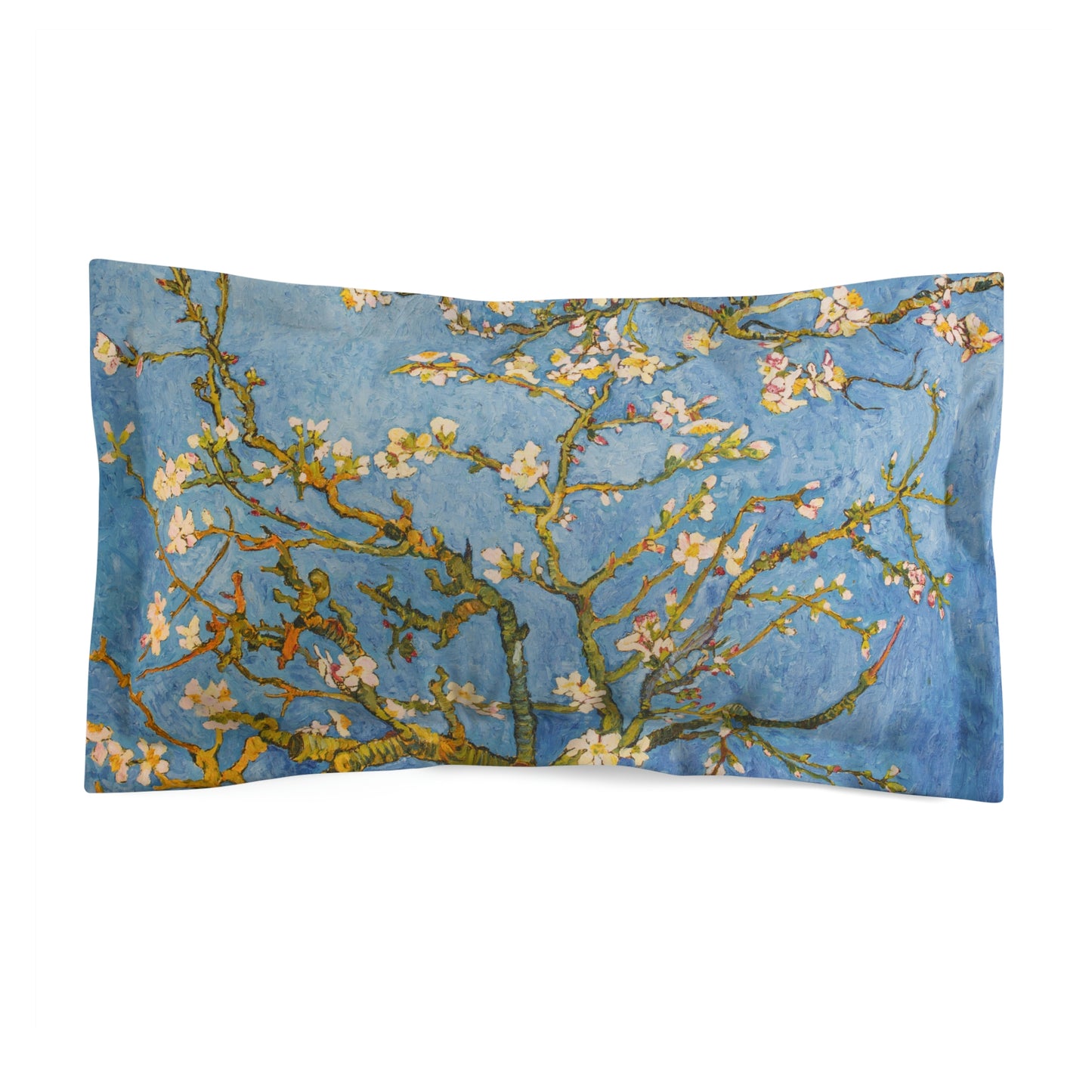 Van Gogh Blossoming Almond Tree Microfiber Pillow Sham