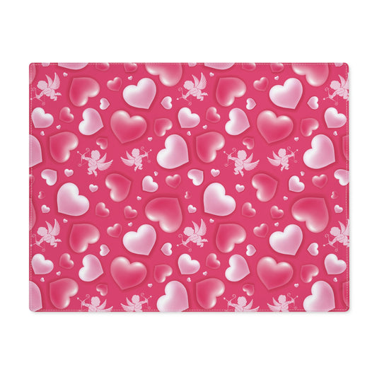 Cupid and Hearts Cotton Placemat