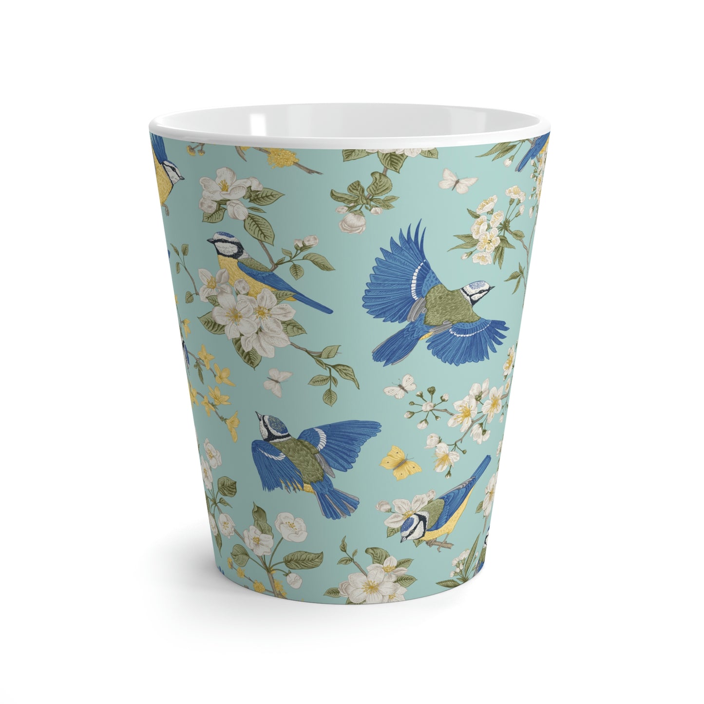 Chinoiserie Birds and Flowers Latte Mug